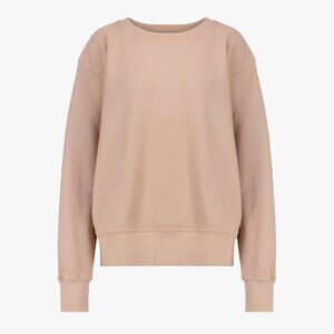 LES TIEN | 100% COTTON "HEAVYWEIGHT CREW" MAUVE OVERSIZED RELAXED SWEATSHIRT